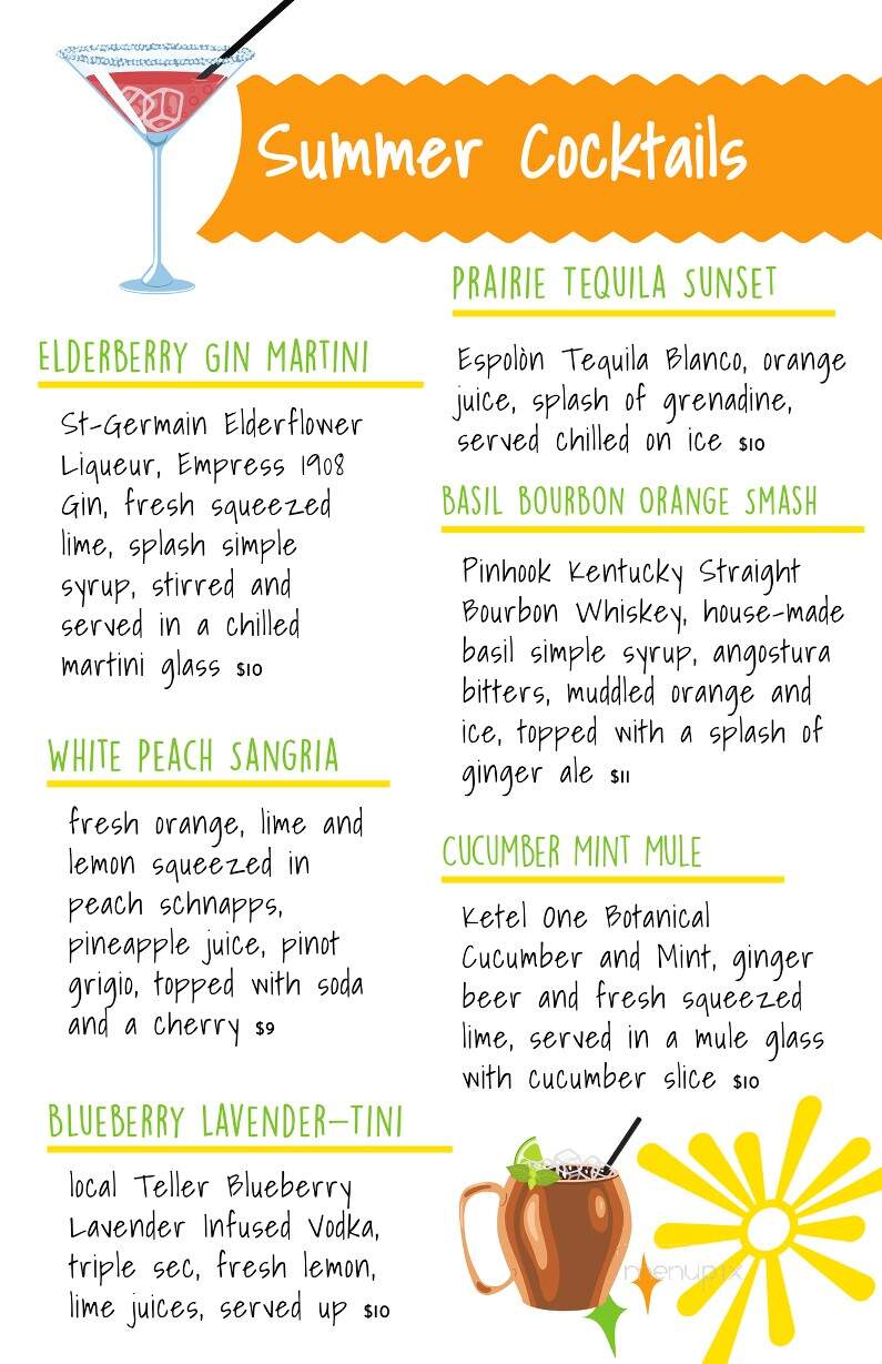 Prairie Star - Bernalillo, NM menu_pic