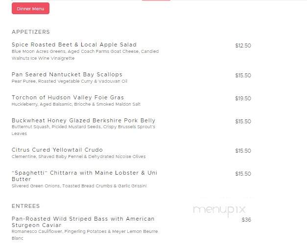 Xaviar's Restaurant-Piermont - Piermont, NY menu_pic