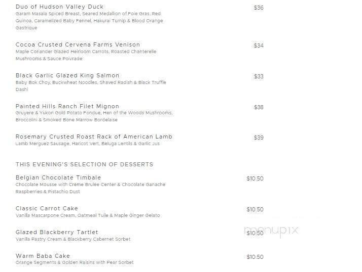 Xaviar's Restaurant-Piermont - Piermont, NY menu_pic