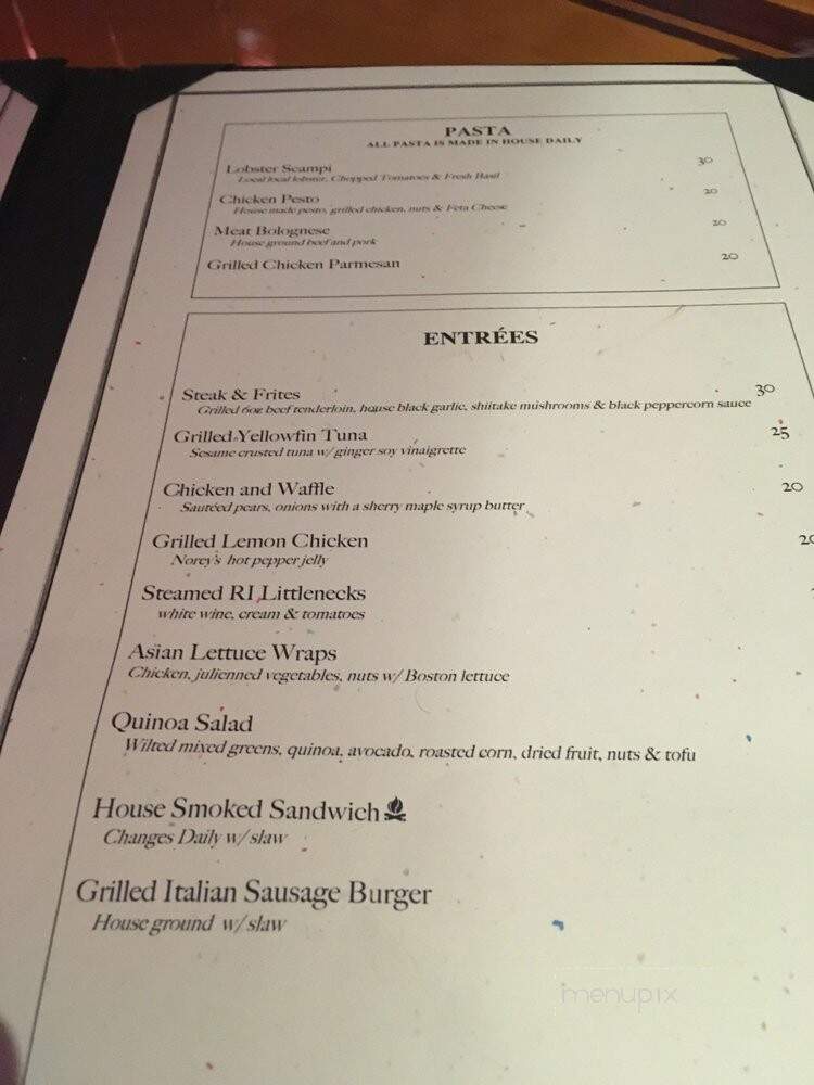 Norey's - Newport, RI menu_pic