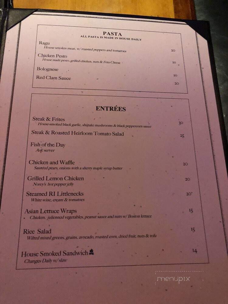 Norey's - Newport, RI menu_pic
