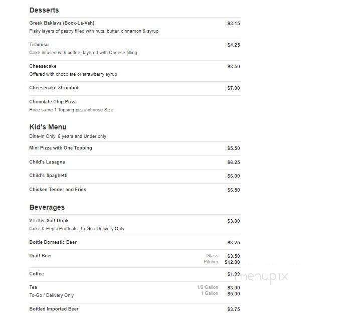 House Of Pizza - Laurens, SC menu_pic
