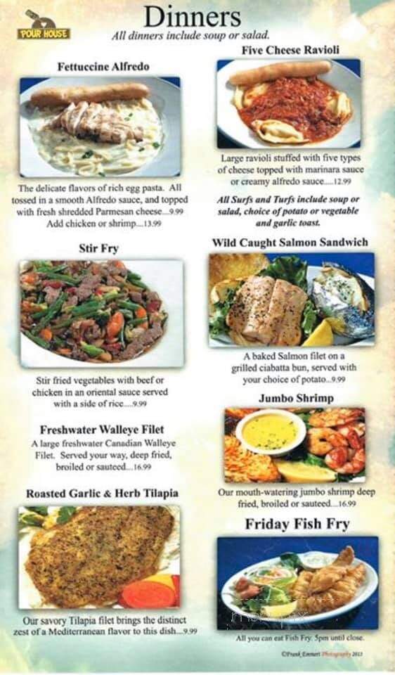 Pour House - Siren, WI menu_pic