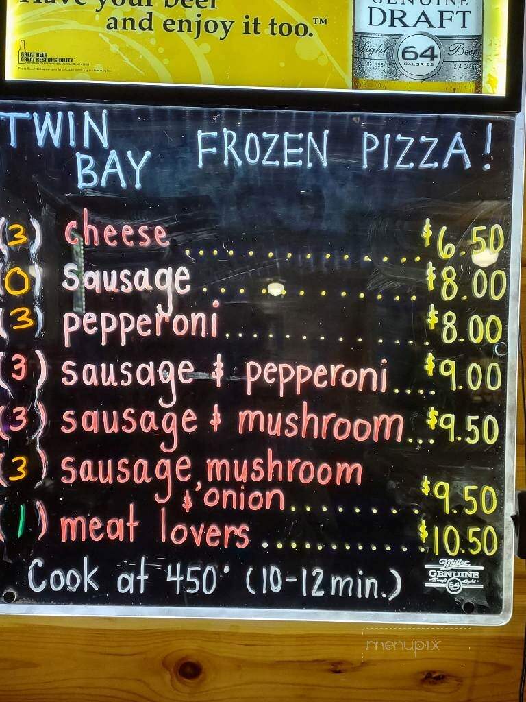 Twin Bay Resort - Tomahawk, WI menu_pic
