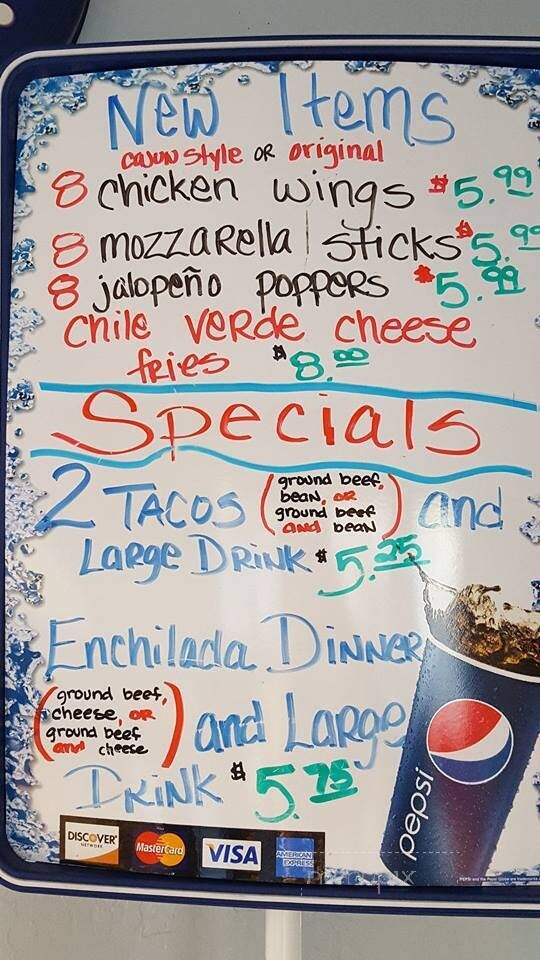Taco Factory - Delano, CA menu_pic