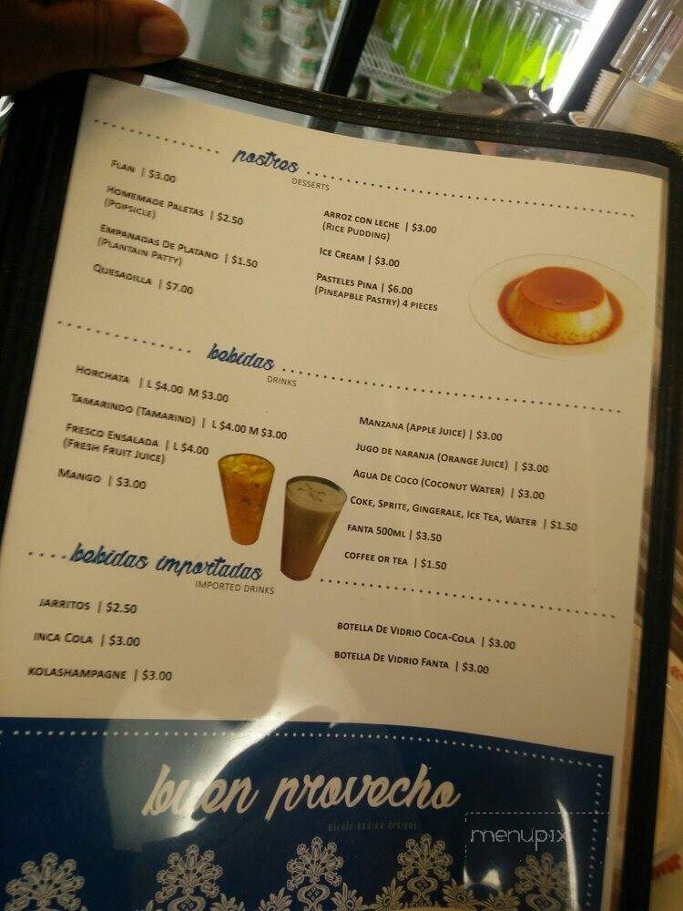 La Guanaquita - Toronto, ON menu_pic