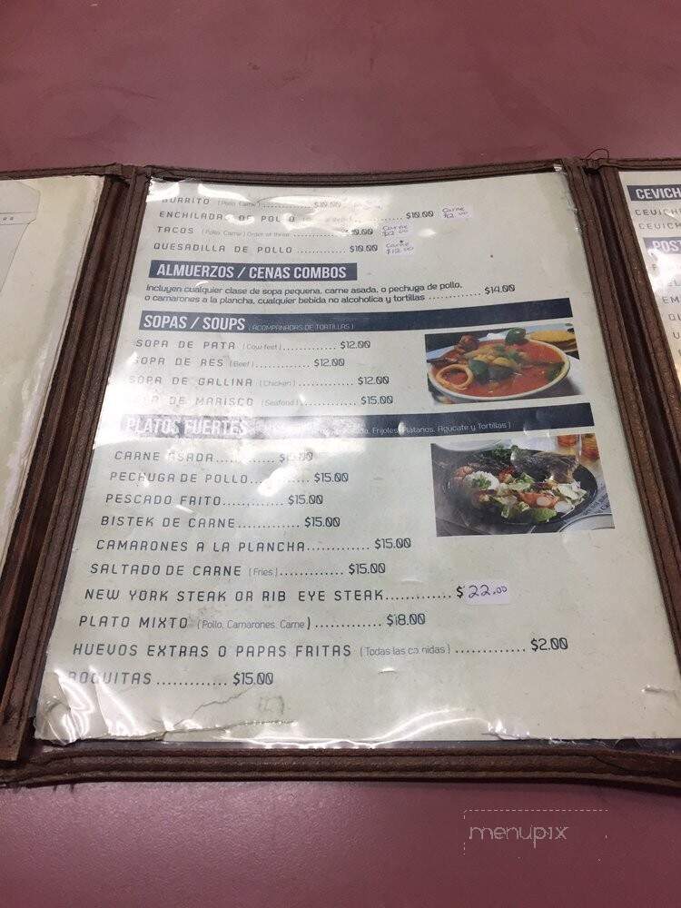 La Guanaquita - Toronto, ON menu_pic