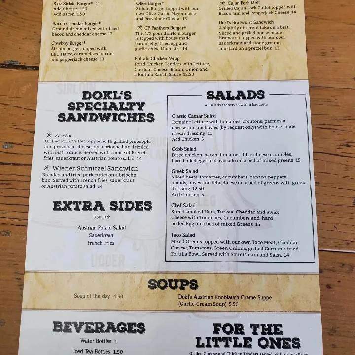 Dokl's Meat Market - Comstock Park, MI menu_pic