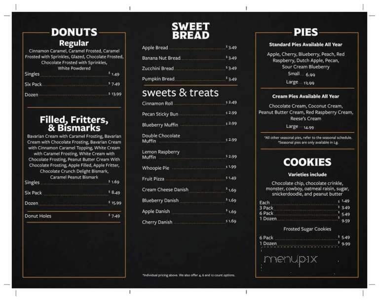 Rise 'n Roll - Elkhart, IN menu_pic