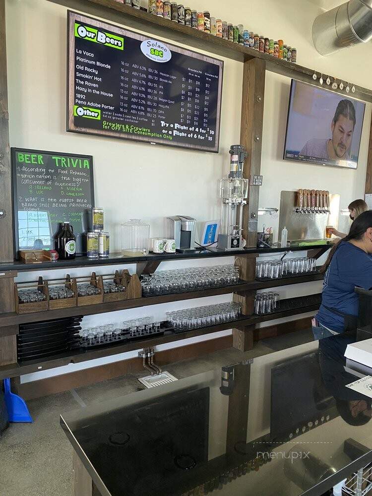 Solano Brewing Company - Vacaville, CA menu_pic