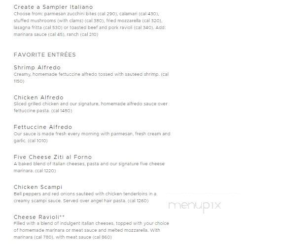 Olive Garden - Catoosa, OK menu_pic