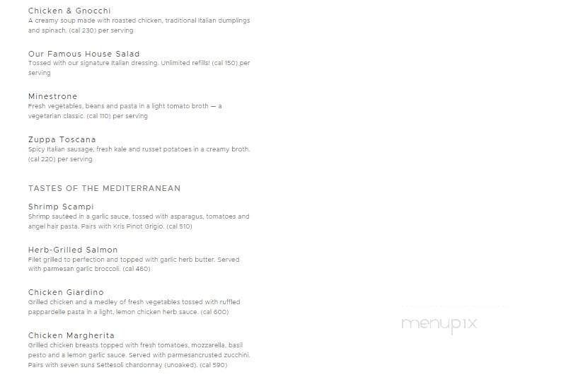 Olive Garden - Catoosa, OK menu_pic
