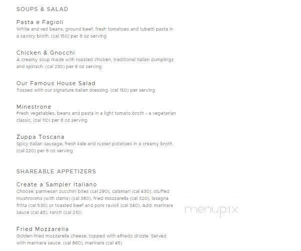 Olive Garden - Catoosa, OK menu_pic