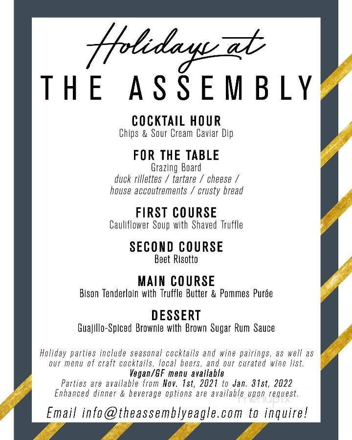 The Assembly - Eagle, CO menu_pic