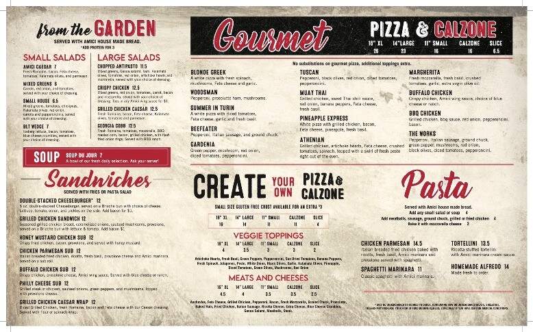 Amici Easley - Easley, SC menu_pic