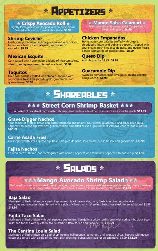 Cantina Louie - Palm Coast, FL menu_pic