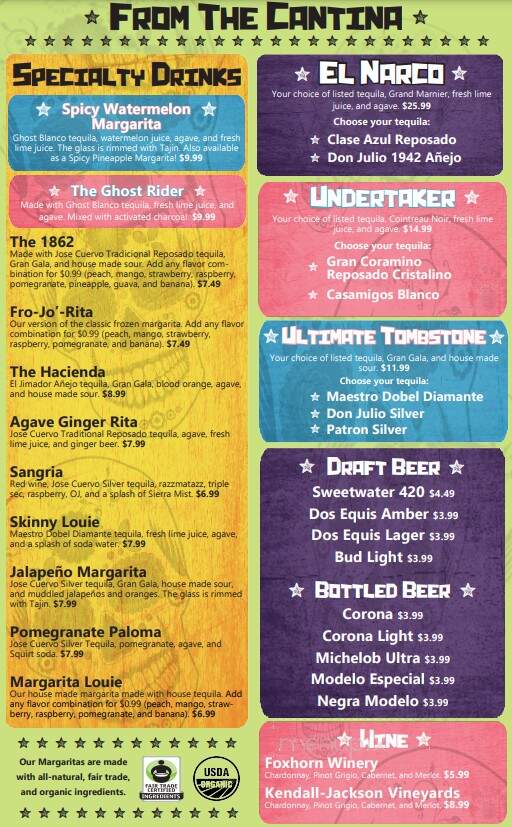Cantina Louie - Palm Coast, FL menu_pic