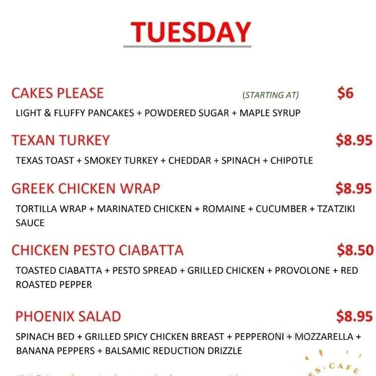 Duke's Cafe - Horsham, PA menu_pic