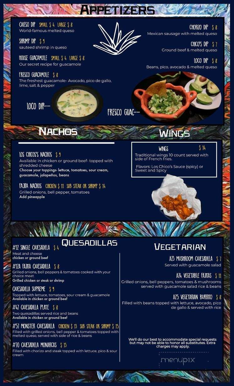 Los Chicos Tequila Bar & Grill - Petal, MS menu_pic