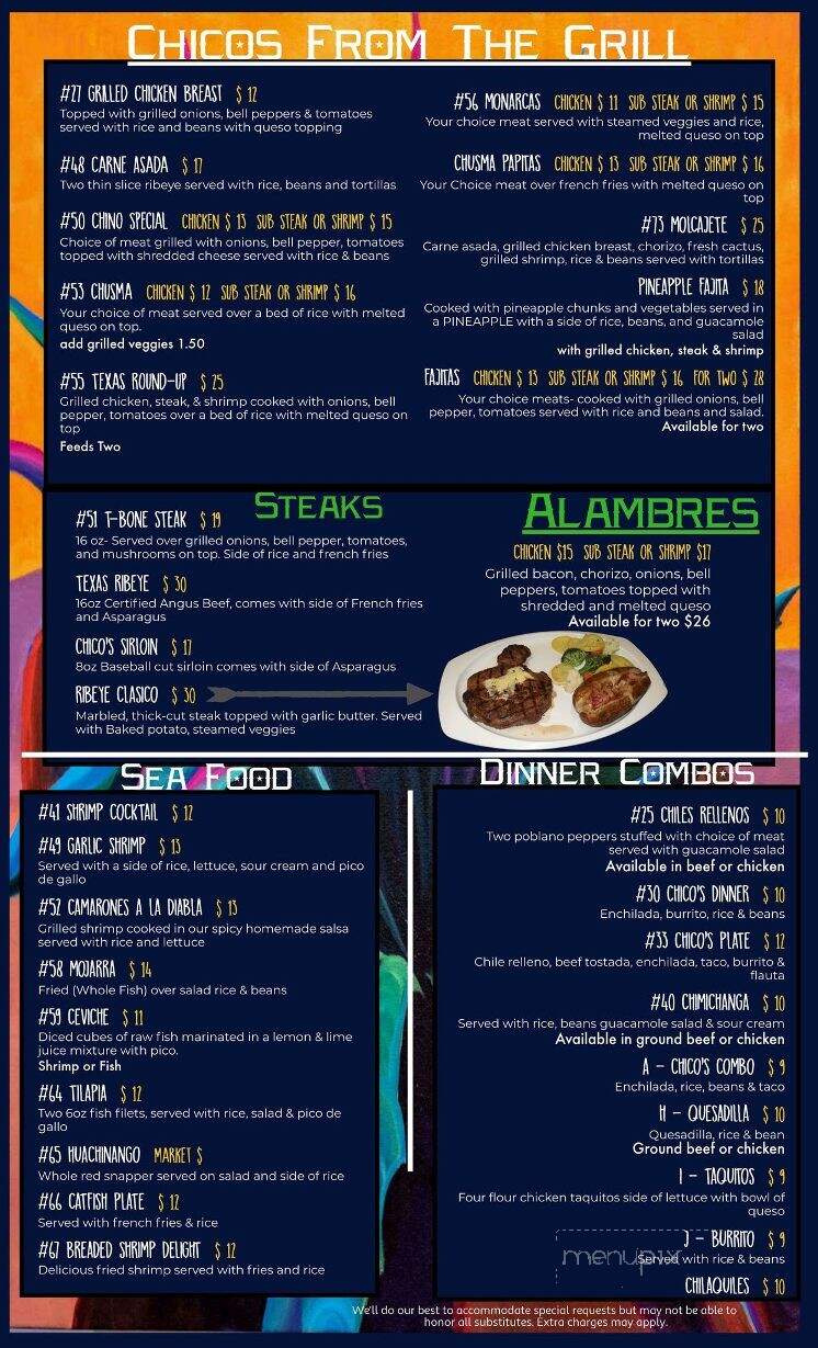 Los Chicos Tequila Bar & Grill - Petal, MS menu_pic