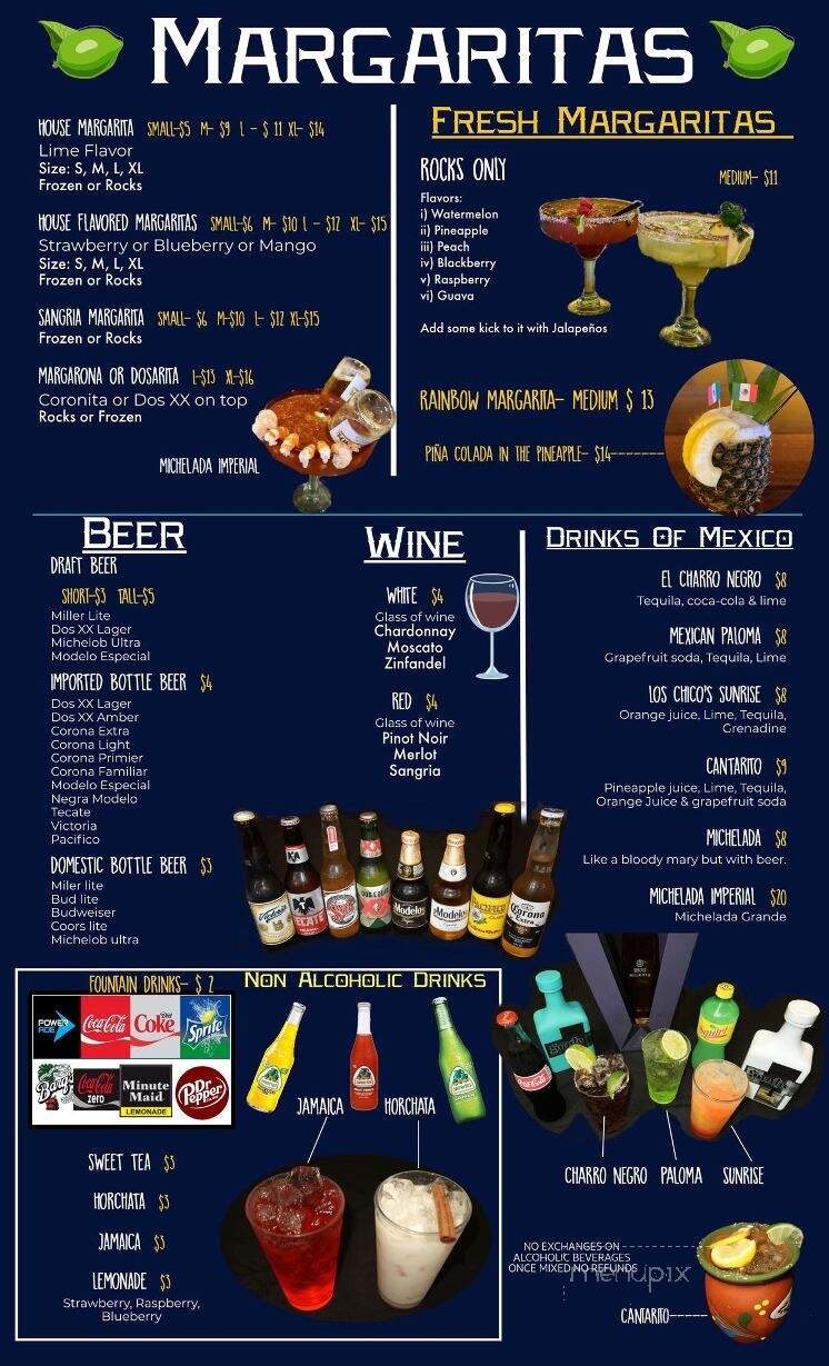 Los Chicos Tequila Bar & Grill - Petal, MS menu_pic
