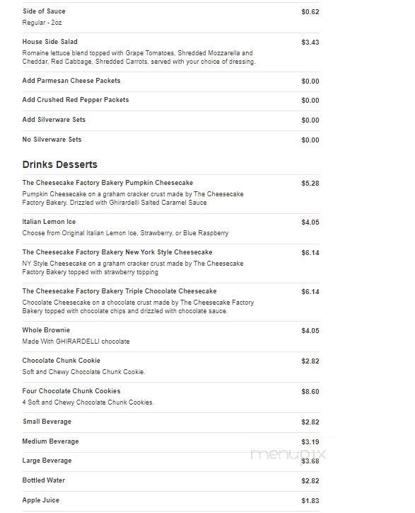 Fazoli's - Mary Esther, FL menu_pic