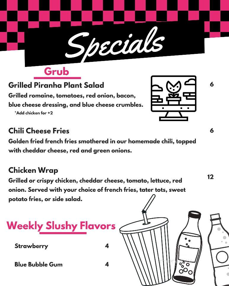 Insert Coin - Centralia, WA menu_pic