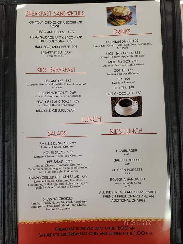 Brooklyn Cafe - Brooklyn, IN menu_pic