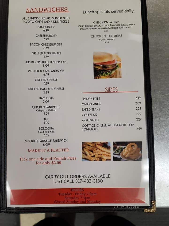 Brooklyn Cafe - Brooklyn, IN menu_pic