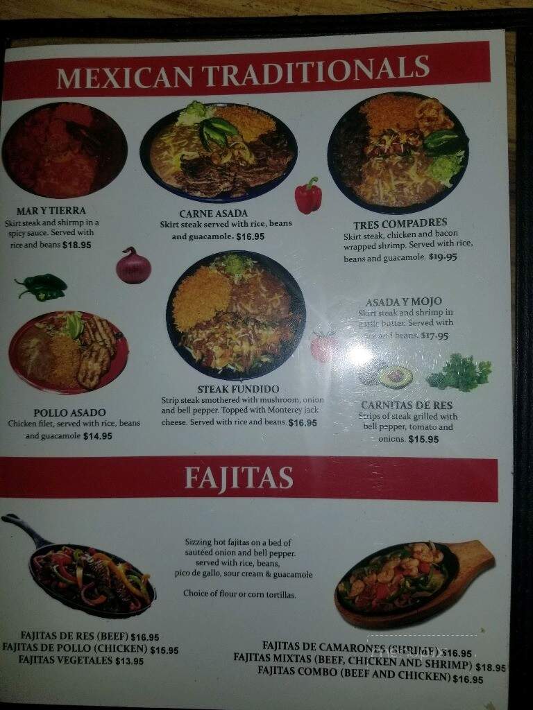 El Paraiso - Bridgeport, WA menu_pic