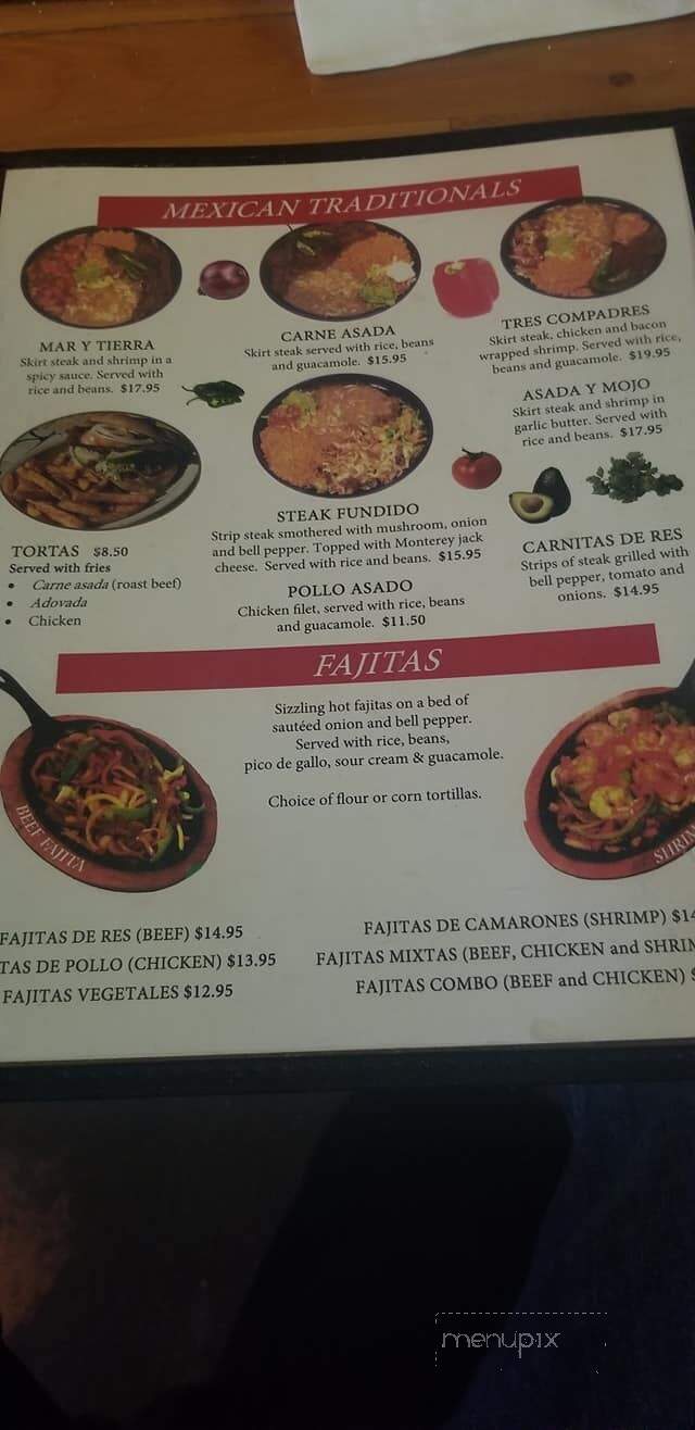 El Paraiso - Bridgeport, WA menu_pic
