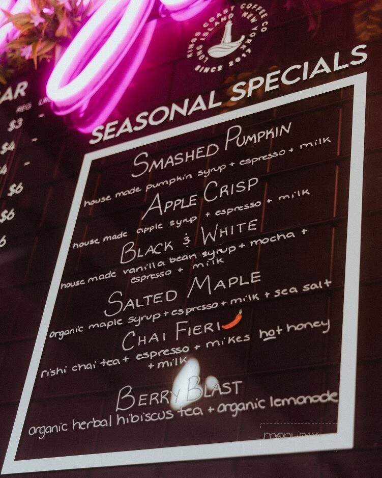 Kings Coast Coffee - Bohemia, NY menu_pic