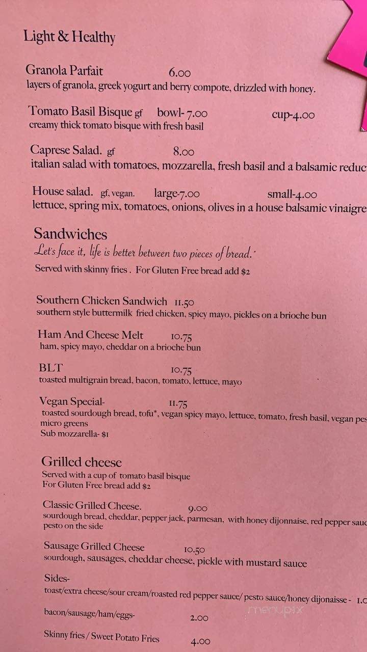 Gather Cafe Bistro Bar - Talent, OR menu_pic