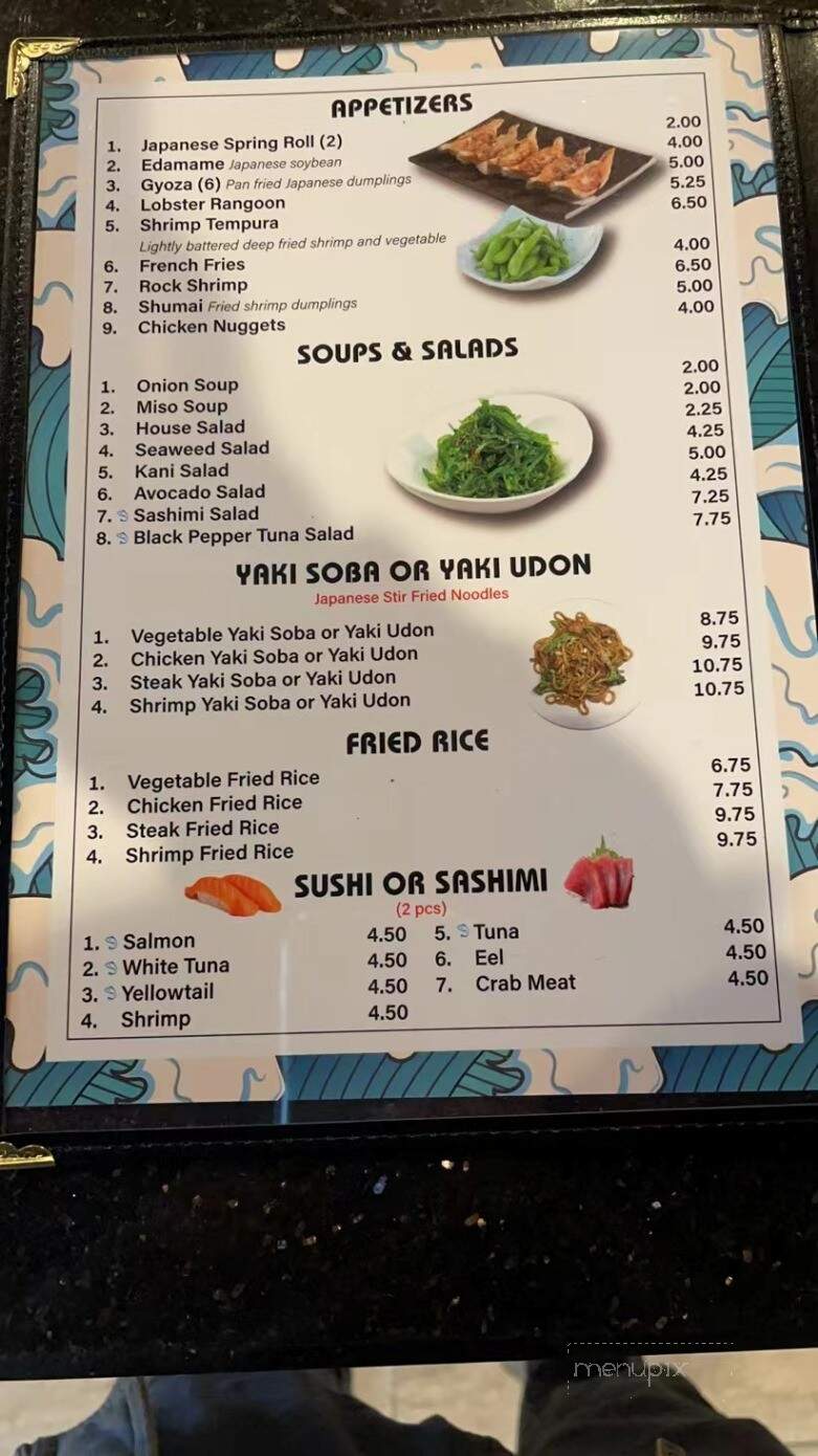 Yamato Hibachi Sushi - Butler, PA menu_pic