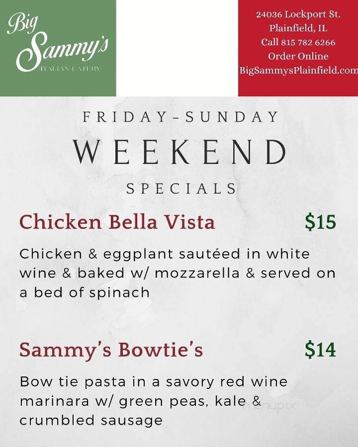 Big Sammy's Italian Eatery - Plainfield, IL