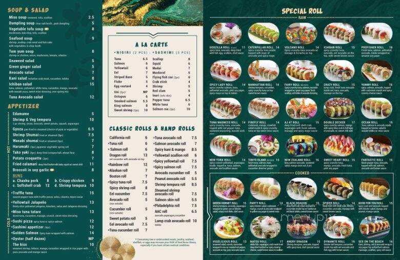 Matsu Sushi - Dresher, PA menu_pic