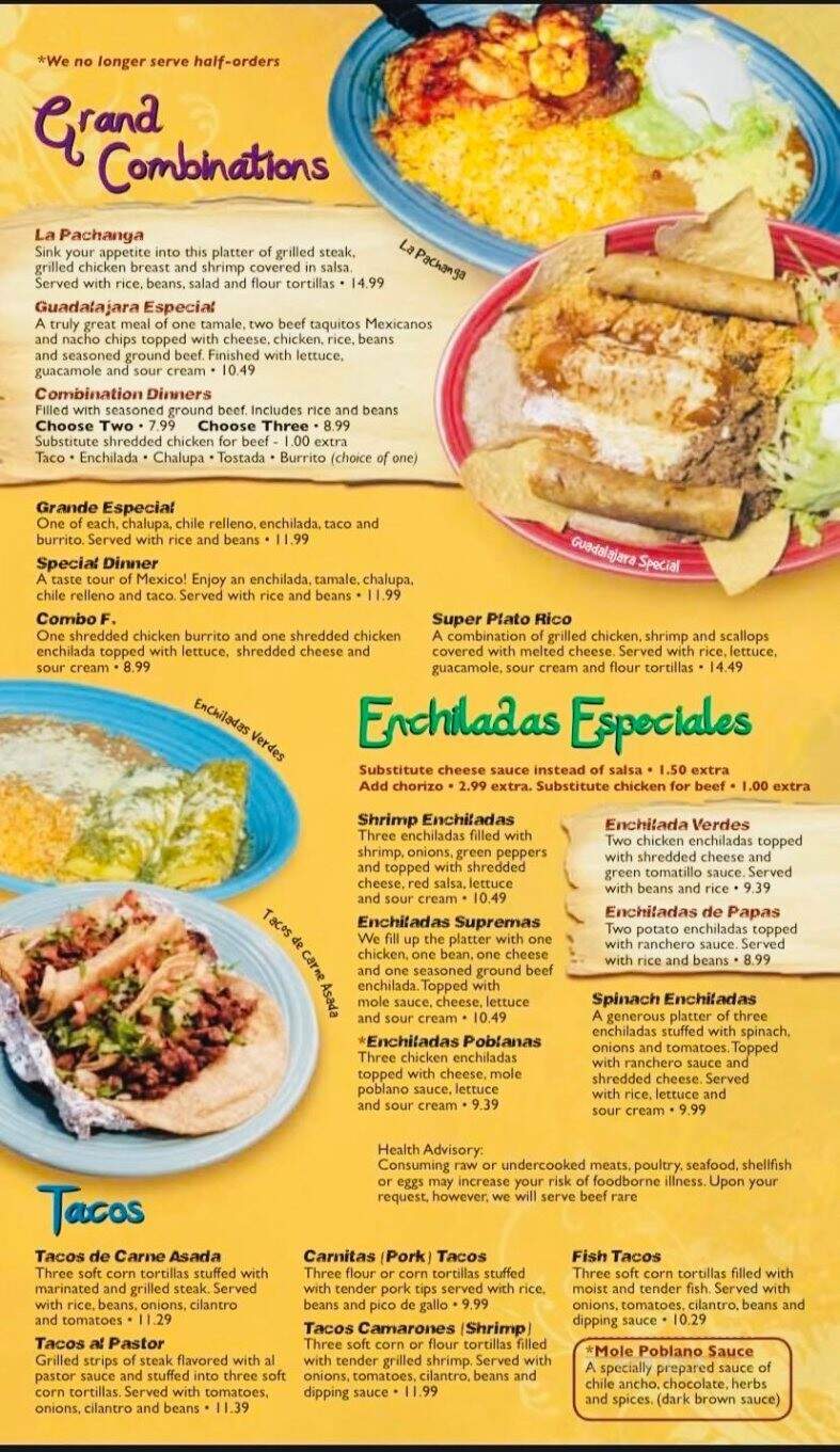Little Mexico - Crawfordsville, IN menu_pic