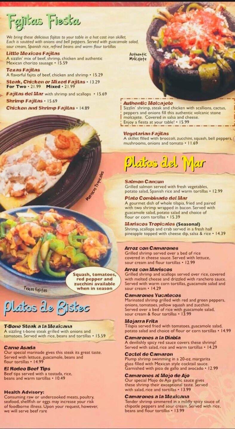 Little Mexico - Crawfordsville, IN menu_pic