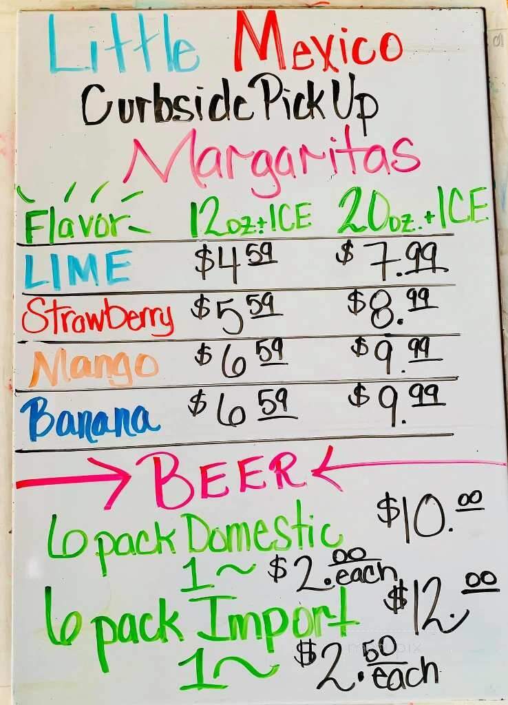 Little Mexico - Crawfordsville, IN menu_pic