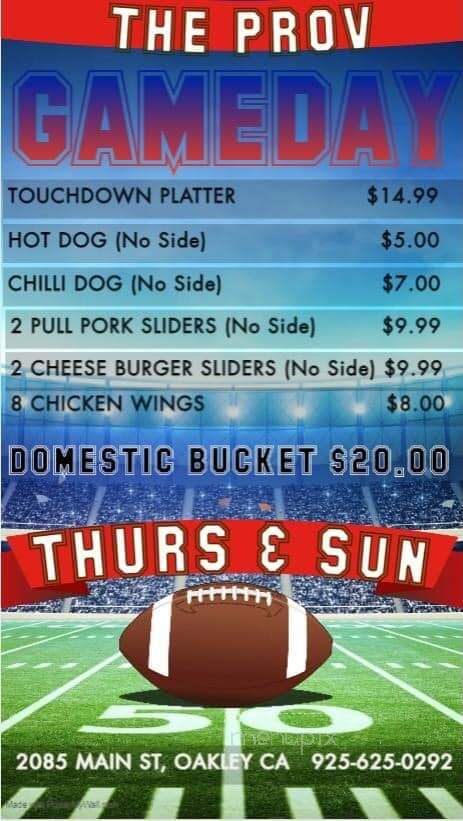 Providence Bar & Eatery - Oakley, CA