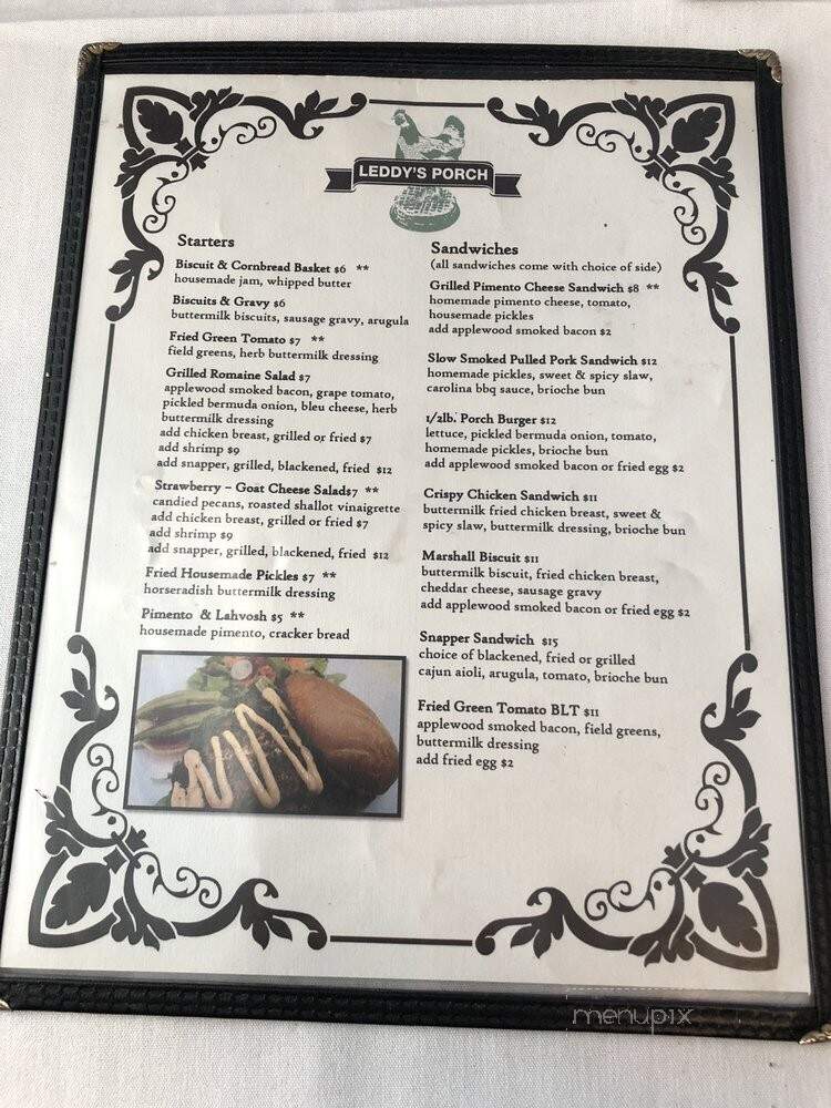Leddy's Porch - Fernandina Beach, FL menu_pic