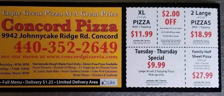 Concord Pizza - Painesville, OH