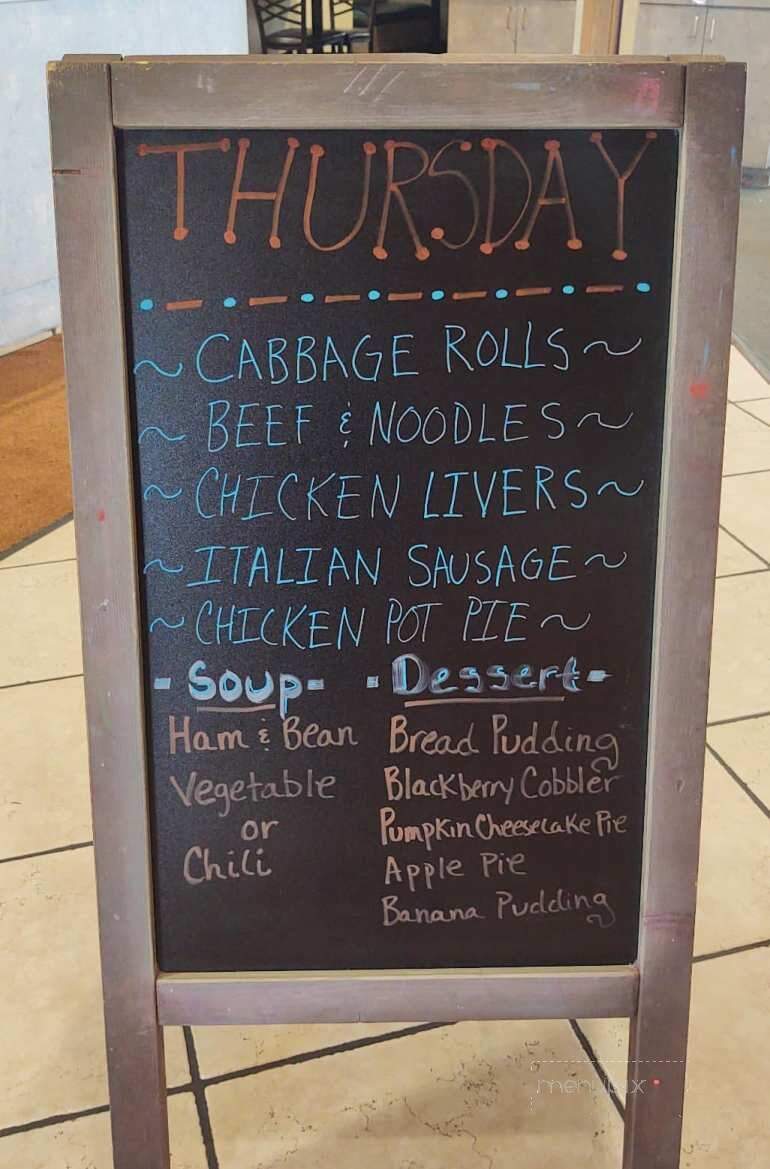Rob's Restaurant - Brookville, OH menu_pic