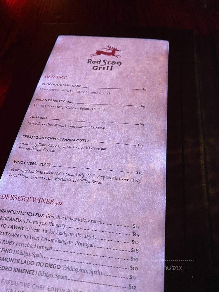 Red Stag Grill-Grand Bohemian Hotel Asheville - Asheville, NC menu_pic