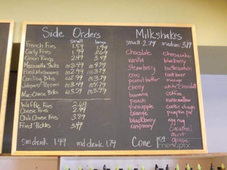 AJ's Burgers - Marysville, WA menu_pic