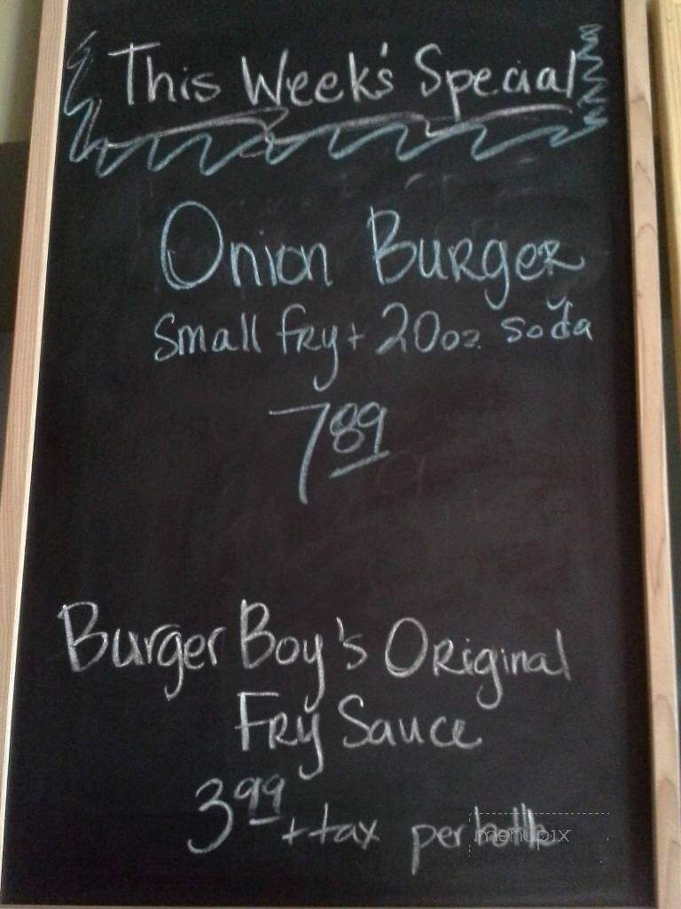 AJ's Burgers - Marysville, WA menu_pic