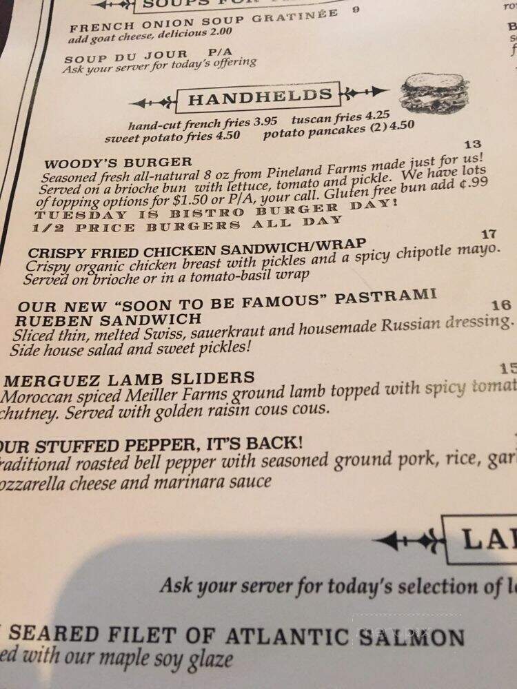 Farm to Table Bistro - Fishkill, NY menu_pic