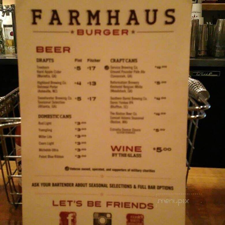 Farmhaus Burger - Augusta, GA menu_pic