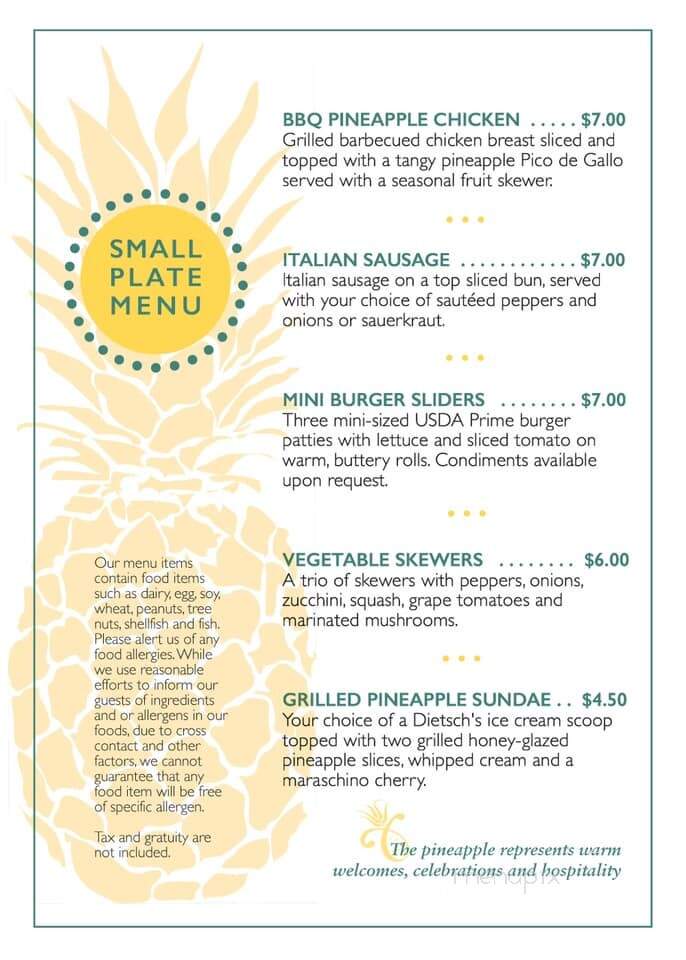 Inn at Ohio Northern University - Ada, OH menu_pic