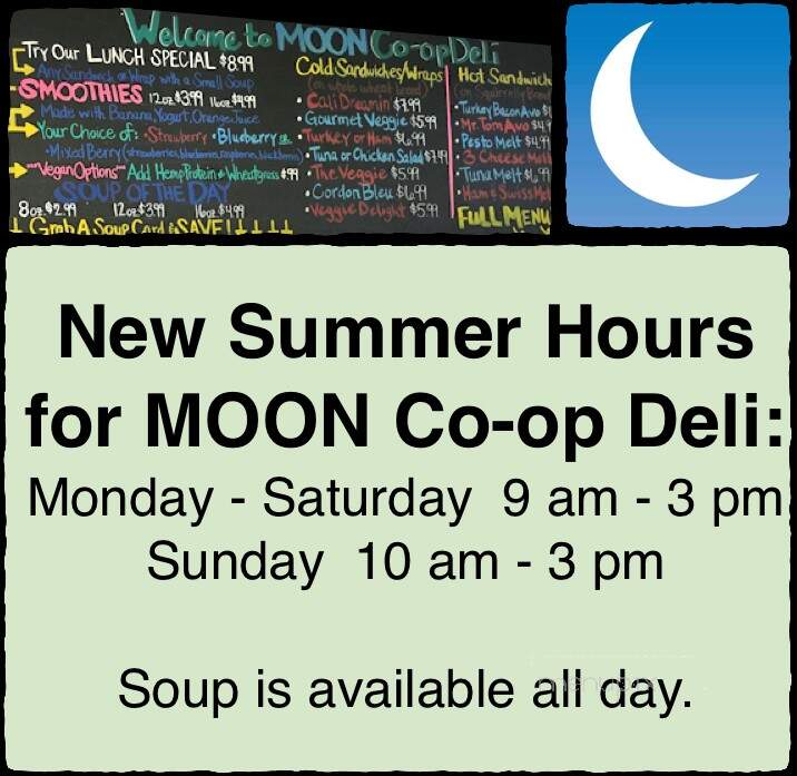 Moon Co-Op Cafe Deli - Oxford, OH menu_pic